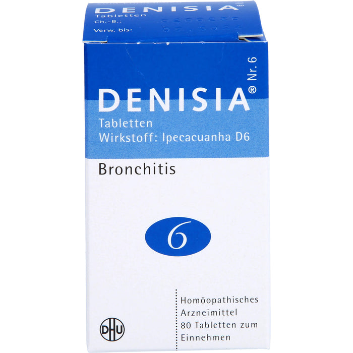 DHU DENISIA Nr. 6 Tabletten bei Atemwegserkrankungen, 80 pc Tablettes