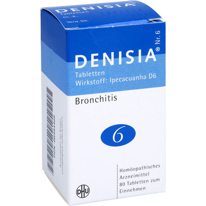 DHU DENISIA Nr. 6 Tabletten bei Atemwegserkrankungen, 80 pc Tablettes