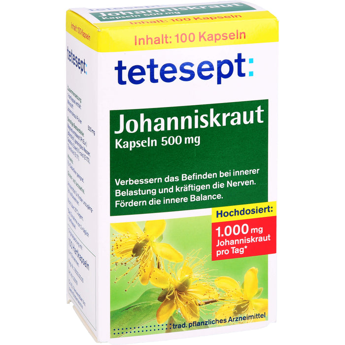 Tetesept Johanniskraut Kapseln, 100 St HKP