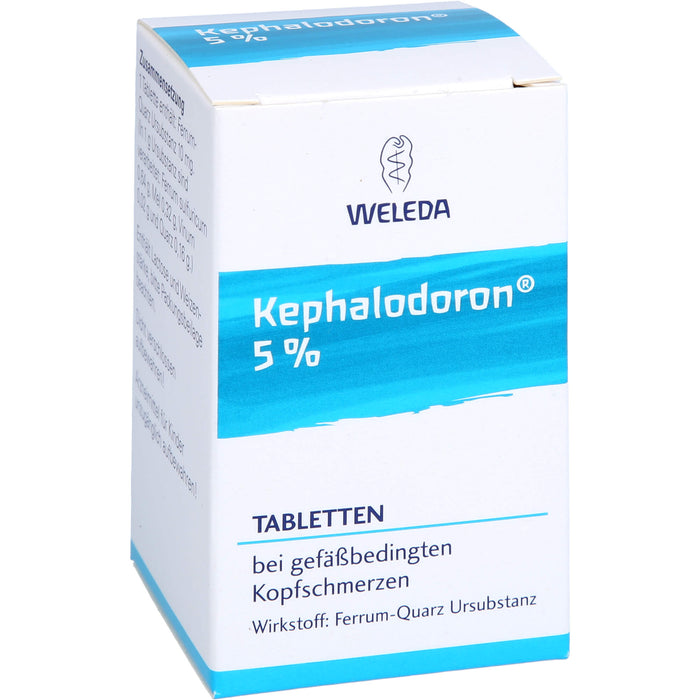 WELEDA Kephalodoron 5% Tabletten bei gefäßbedingten Kopfschmerzen, 100 pc Tablettes