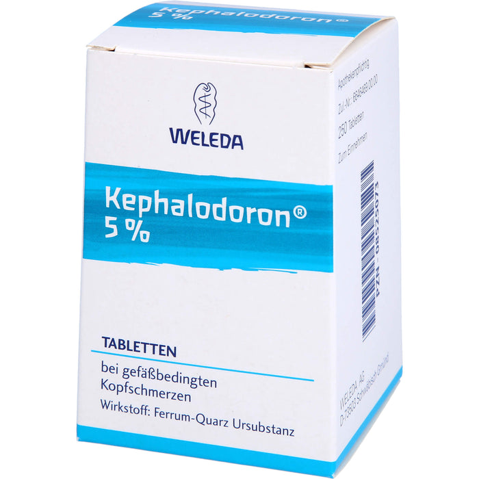 WELEDA Kephalodoron 5% Tabletten bei gefäßbedingten Kopfschmerzen, 250 pcs. Tablets