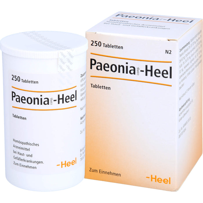 Paeonia comp. Heel Tabletten bei Haut- und Gefäßerkrankungen, 250 pc Tablettes