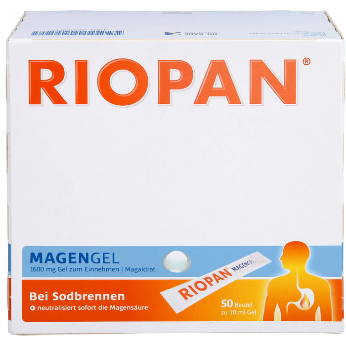 RIOPAN bei Sodbrennen Magengel, 50 pcs. Sachets