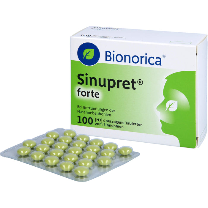 Sinupret forte Tabletten bei Entzündungen der Nasennebenhöhlen, 100 pcs. Tablets