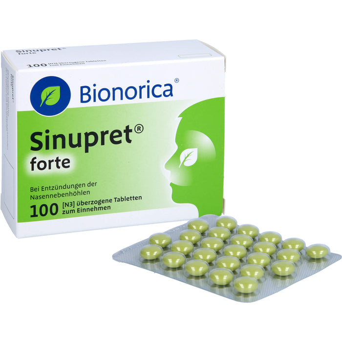 Sinupret forte Tabletten bei Entzündungen der Nasennebenhöhlen, 100 pcs. Tablets