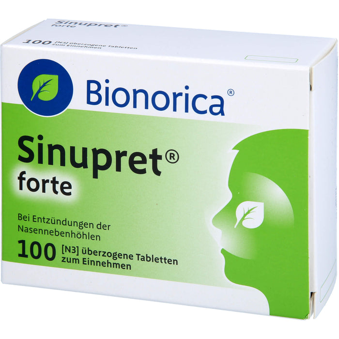 Sinupret forte Tabletten bei Entzündungen der Nasennebenhöhlen, 100 St. Tabletten