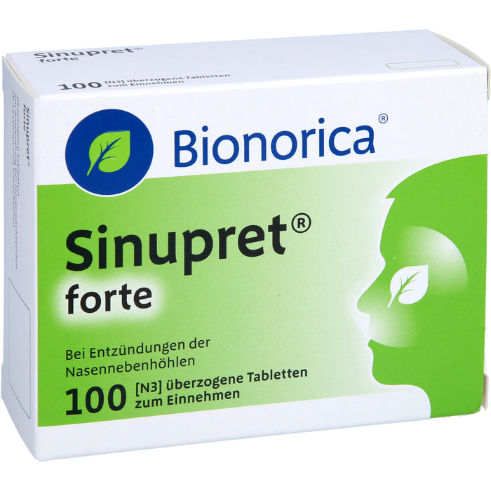 Sinupret forte Tabletten bei Entzündungen der Nasennebenhöhlen, 100 St. Tabletten