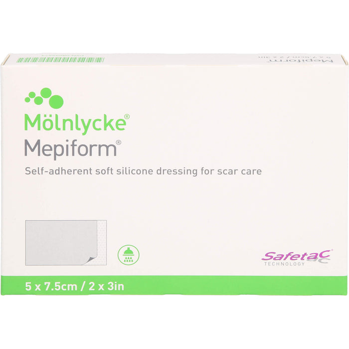 Mepiform 5 x 7.5 cm Silikonverband zur Narbenbehandlung, 5 St. Wundauflagen