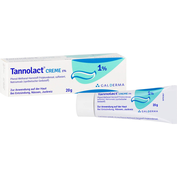 Tannolact Creme 1 % bei Entzündung, Nässen, Juckreiz, 20 g Cream