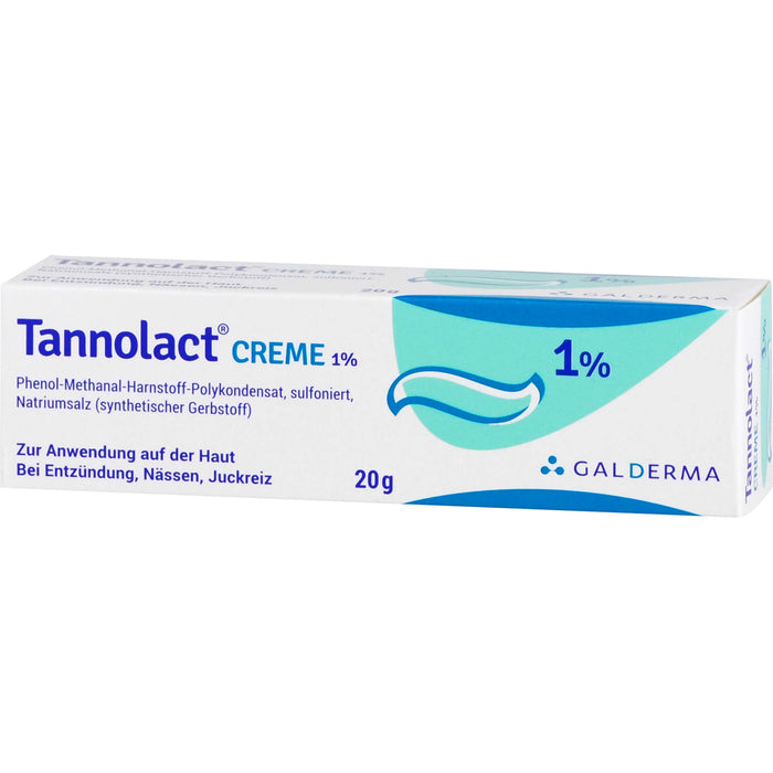 Tannolact Creme 1 % bei Entzündung, Nässen, Juckreiz, 20 g Crème