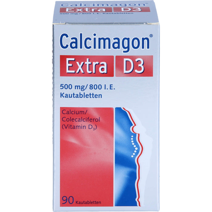 Calcimagon Extra D3 500 mg / 800 I.E. Kautabletten, 90 St. Tabletten