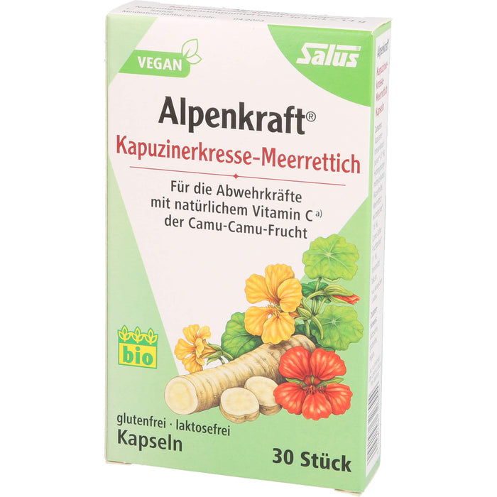 Salus Alpenkraft Kapuzinerkresse-Meerrettich Kapseln, 30 pc Capsules