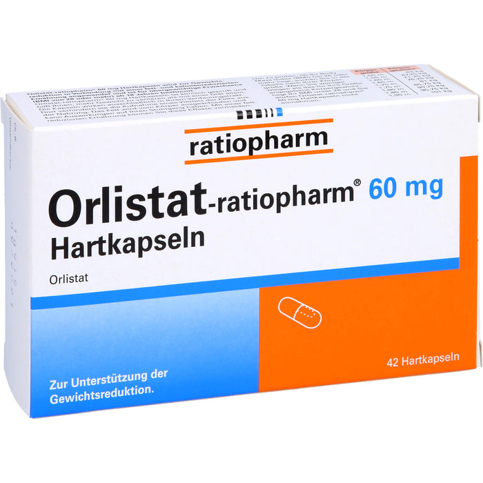 Orlistat-ratiopharm 60 mg Hartkapseln, 42 pcs. Capsules