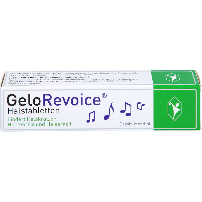 GeloRevoice Halstabletten Cassis-Menthol, 20 pc Tablettes