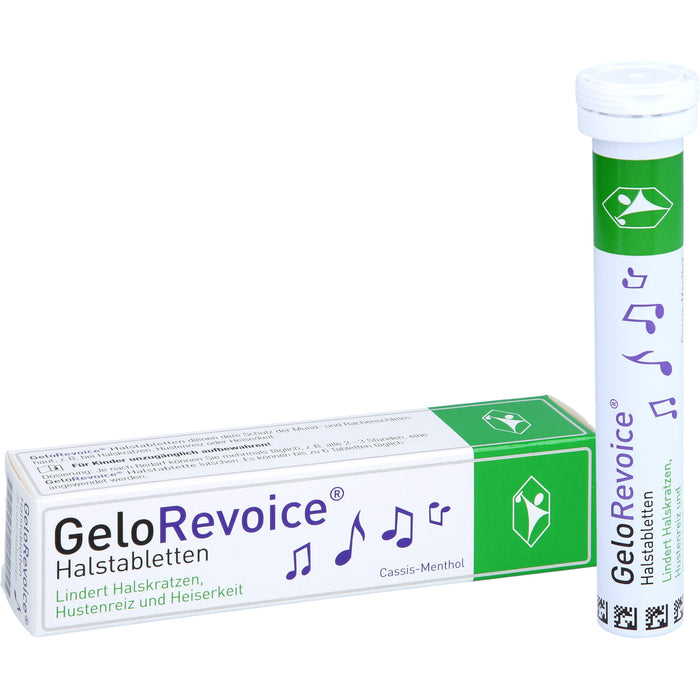 GeloRevoice Halstabletten Cassis-Menthol, 20 pc Tablettes