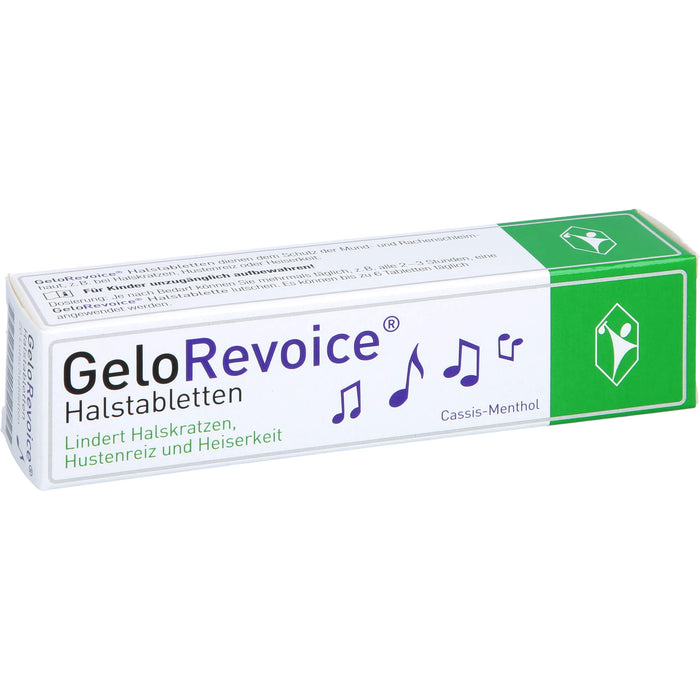 GeloRevoice Halstabletten Cassis-Menthol, 20 pc Tablettes