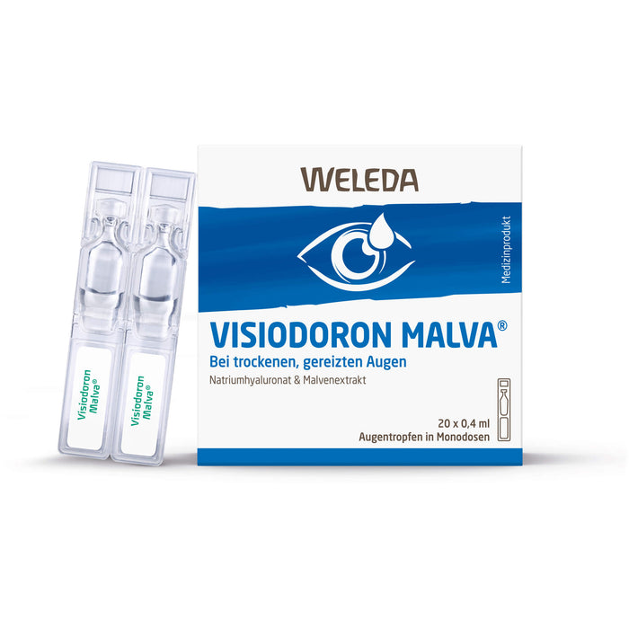 WELEDA Visiodoron Malva Augentropfen in Monodosen, 20 pcs. Single-dose pipettes