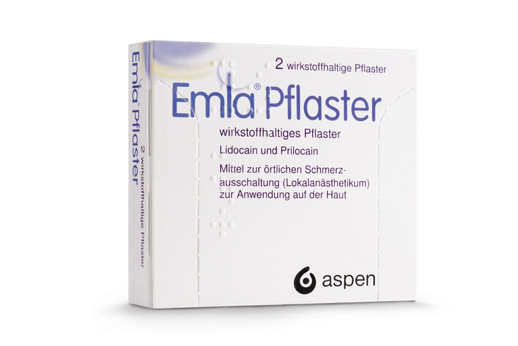 Emla Pflaster zur örtlichen Schmerzausschaltung, 2 St. Pflaster