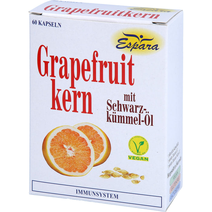 Espara Grapefruitkern mit Schwarzkümmel-Öl Kapseln, 60 pcs. Capsules