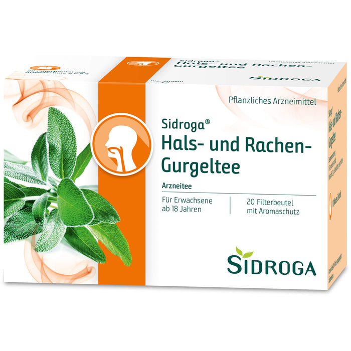 Sidroga Hals-und Rachen-Gurgeltee, 20 pcs. Filter bag