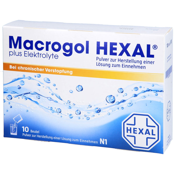 Macrogol HEXAL plus Elektrolyte, 10 pcs. Sachets