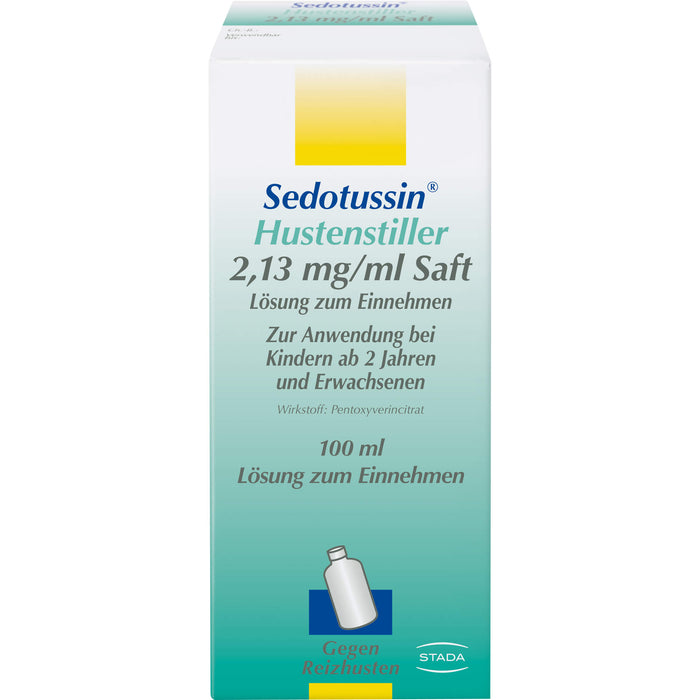 Sedotussin Hustenstiller 2,13 mg/ml Saft Lösung zum Einnehmen, 100 ml Solution