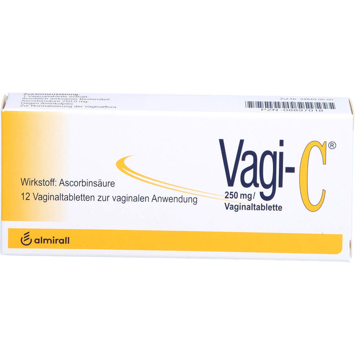 Vagi-C Vaginaltabletten, 12 pc Tablettes