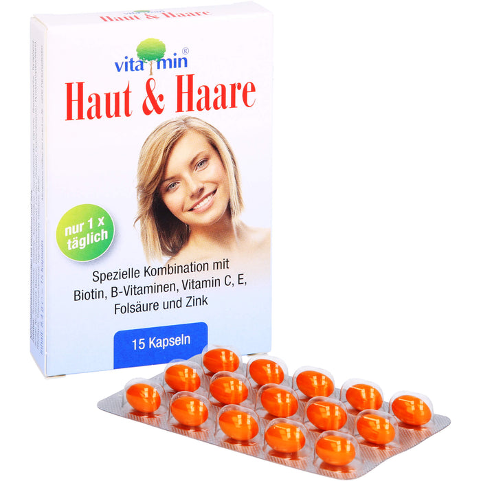 Vitamin Haut & Haare Kapseln, 15 St. Kapseln