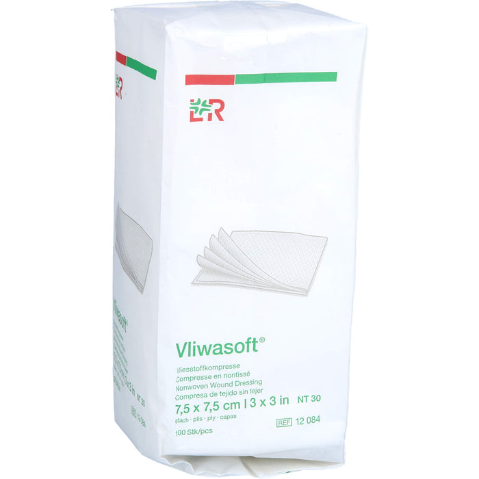 Vliwasoft Vliesstoffkompresse 7,5x7,5cm, 100 pcs. Compresses