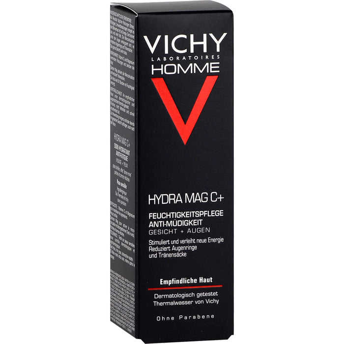 VICHY Homme Hydra Mag C+ Anti-Müdigkeit Feuchtigkeitspflege, 50 ml Creme