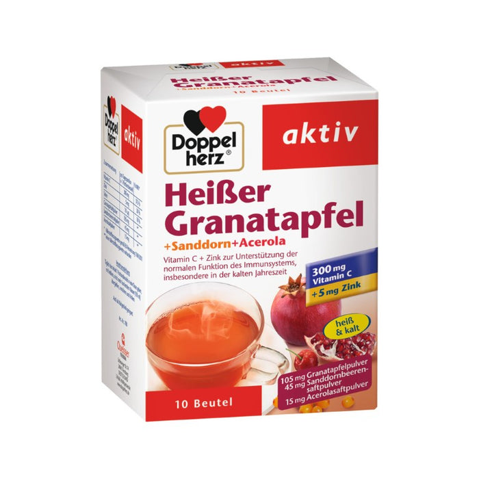 Doppelherz Heißer Granatapfel + Sanddorn + Acerola, 10 St. Beutel