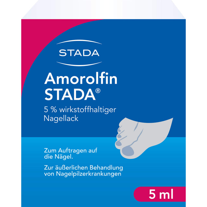 Amorolfin STADA 5% wirkstoffhaltiger Nagellack zur äußerlichen Behandlung von Nagelpilz, 5 ml Wirkstoffhaltiger Nagellack