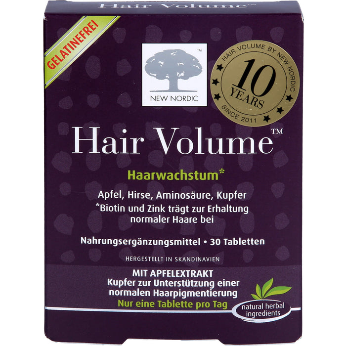 NEW NORDIC Hair Volume Haarwachstum Tabletten, 30 St. Tabletten