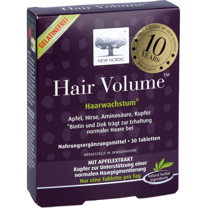 NEW NORDIC Hair Volume Haarwachstum Tabletten, 30 pcs. Tablets