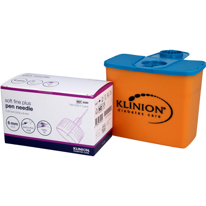 Klinion Soft fine plus 6mm 31G (0,25mm), 110 St KAN