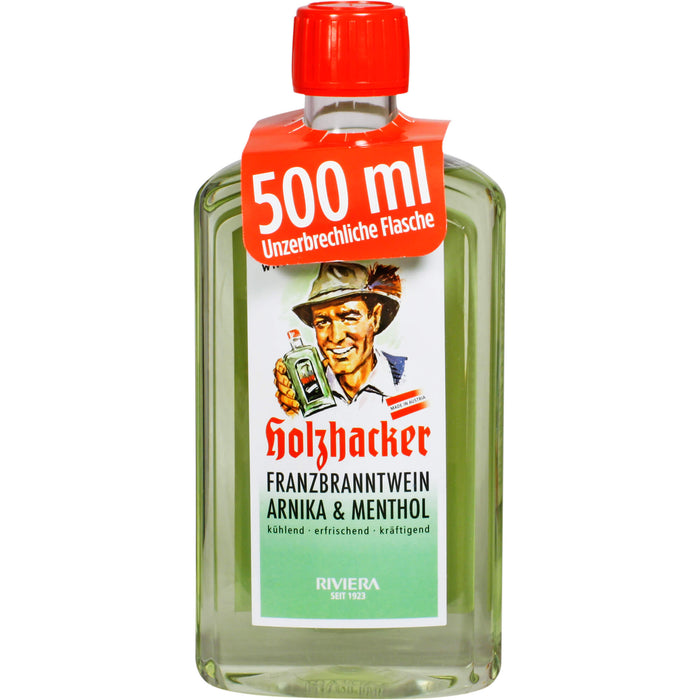 Holzhacker Franzbranntwein Arnika & Menthol Lösung, 500 ml Solution