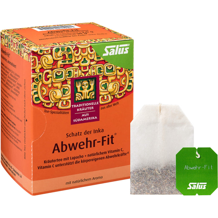 Salus Abwehr-Fit Kräutertee mit Lapacho + natürlichem Vitamin C, 15 pcs. Filter bag