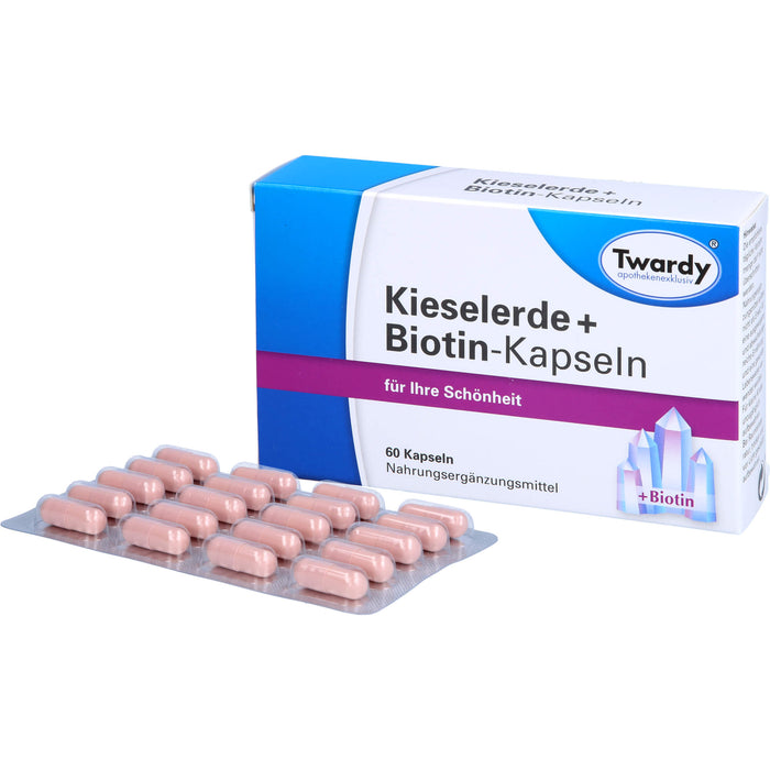 Twardy Kieselerde + Biotin-Kapseln für Ihre Schönheit, 60 pcs. Capsules