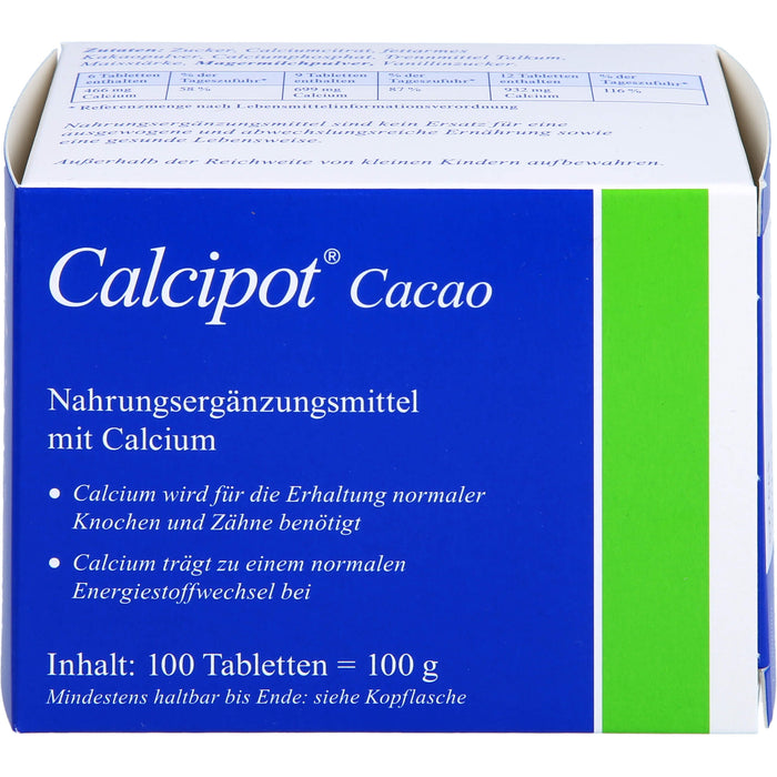 Calcipot Kautabletten, 100 pc Tablettes