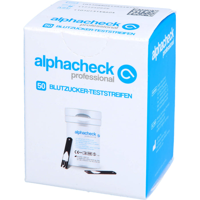 alphacheck professional Berger Blutzuckerteststreifen, 50 St TTR