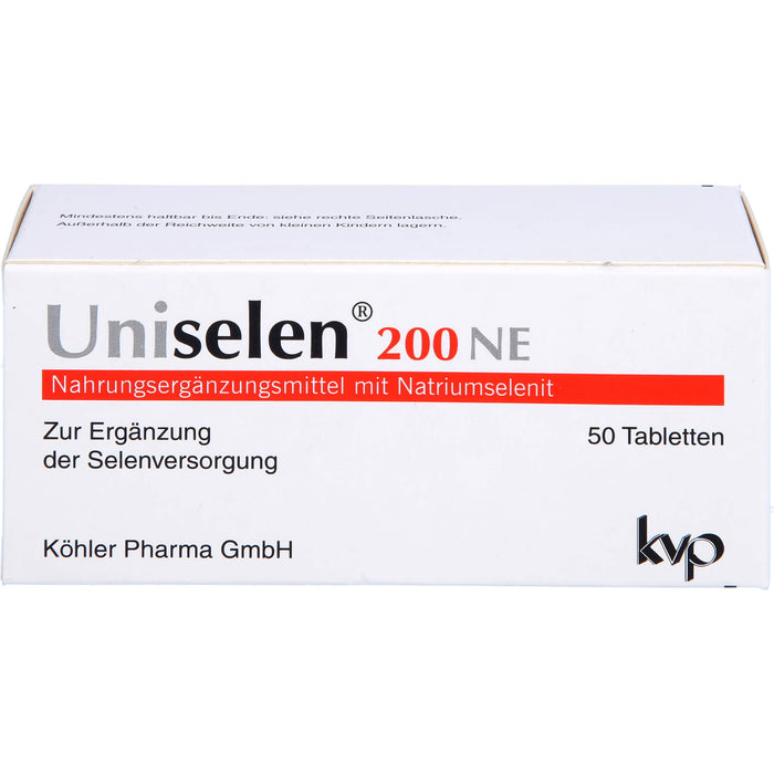 Uniselen 200 NE Tabletten zur Selenversorgung, 50 St. Tabletten