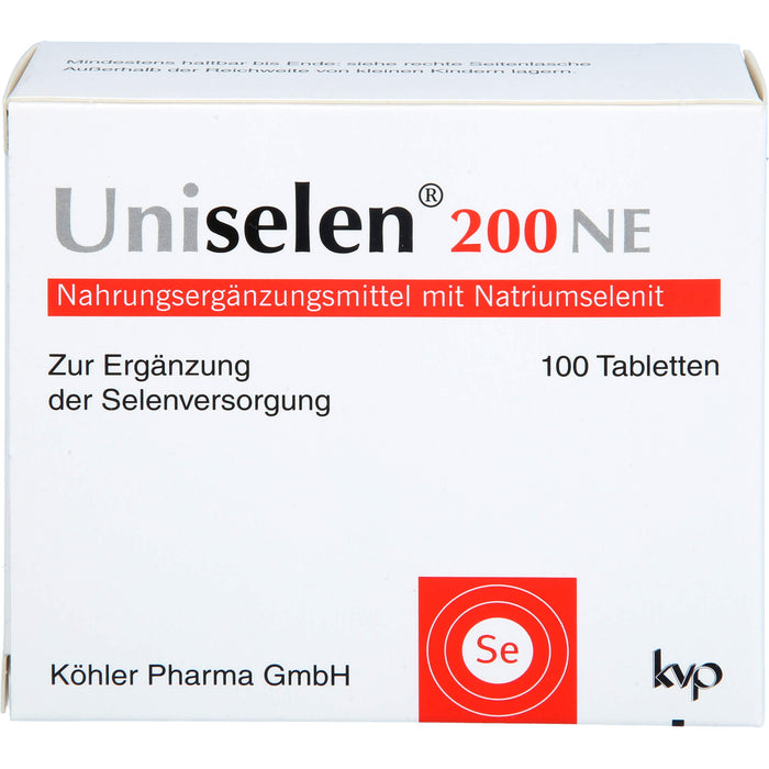 Köhler Pharma Uniselen 200 NE Tabletten, 100 pcs. Tablets