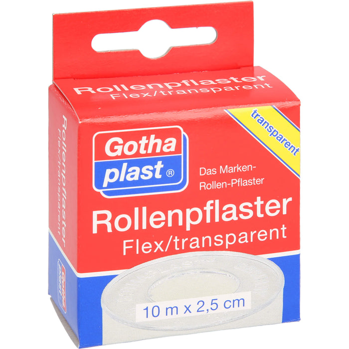 Rollenplaster Flex Transparent 10mx2,5m Euroaufhän, 1 St PFL