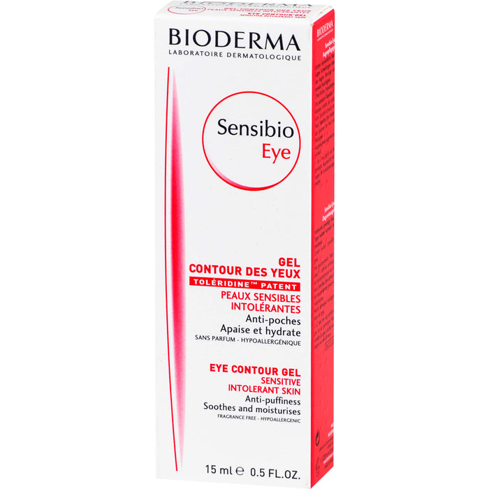 BIODERMA Sensibio eye - Beruhigende, feuchtigkeitsspendende Augencreme, 15 ml Gel