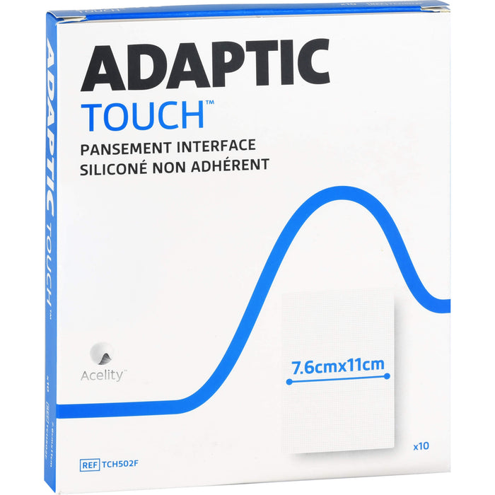 ADAPTIC TOUCH 7,6x11cm NON-ADHER.SIL.D.Wundgaze, 10 St WGA