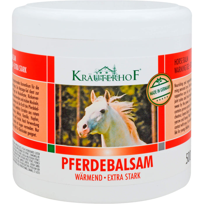 KRÄUTERHOF Pferdebalsam wärmend extra stark, 500 ml Crème