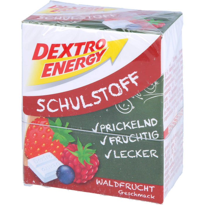 DEXTRO ENERGY Schulstoff Täfelchen mit Waldfruchtgeschmack, 50 g Täfelchen