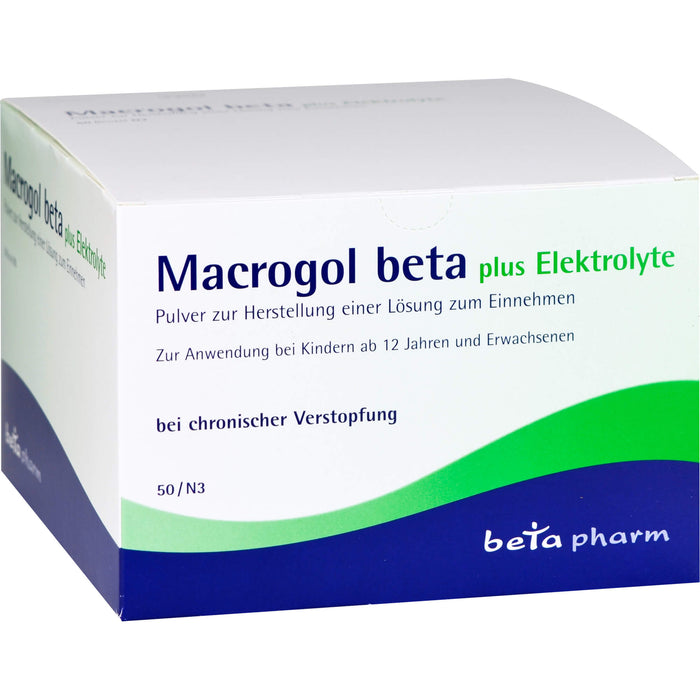 Macrogol beta plus Elektrolyte Pulver, 50 pc Sachets