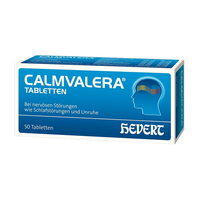 Calmvalera Tabletten bei nervösen Störungen wie Schlafstörungen und Unruhe, 50 St. Tabletten