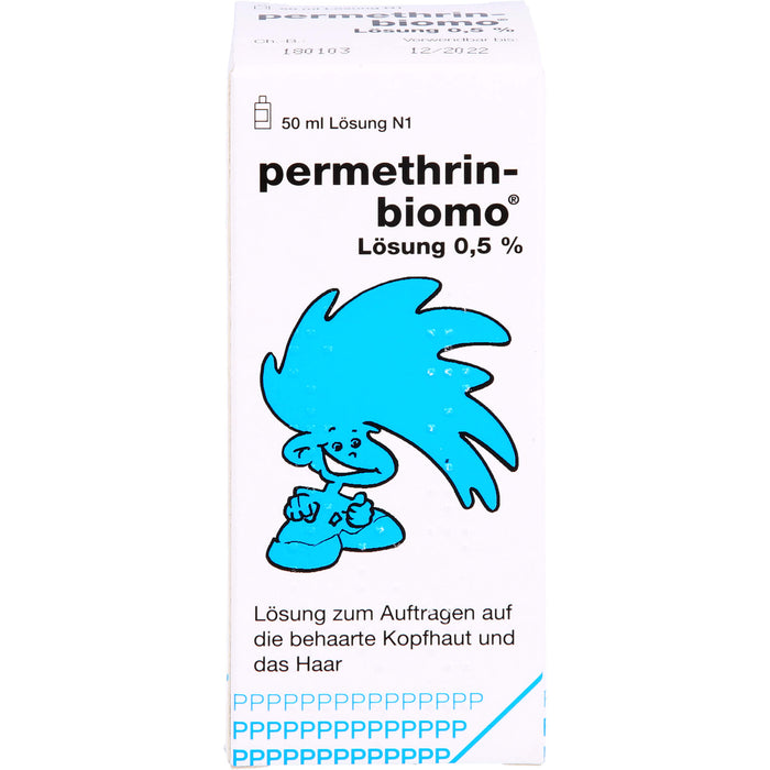 permethrin-biomo Lösung 0,5% zur Behandlung des Kopfhaares bei Befall mit Läusen, 50 ml Solution